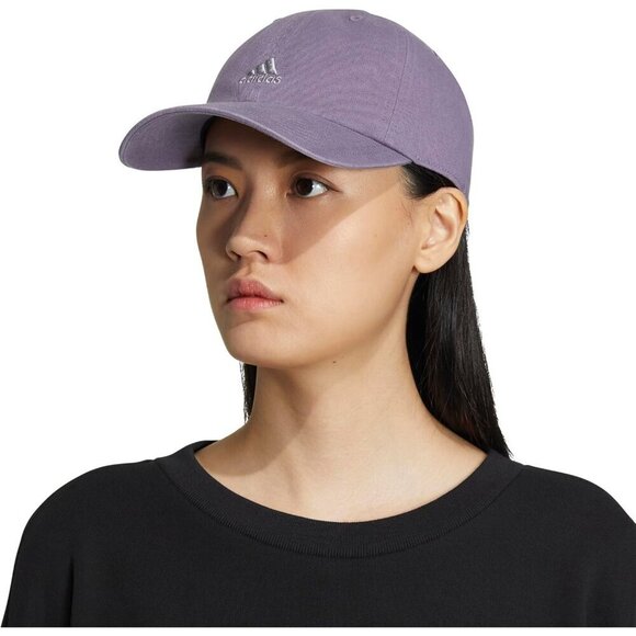 Adidas Women\'s Violet Grey Saturday Baseball Adjustable Cotton Athletic Hat main image 4
